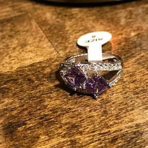 Amethyst stone ring